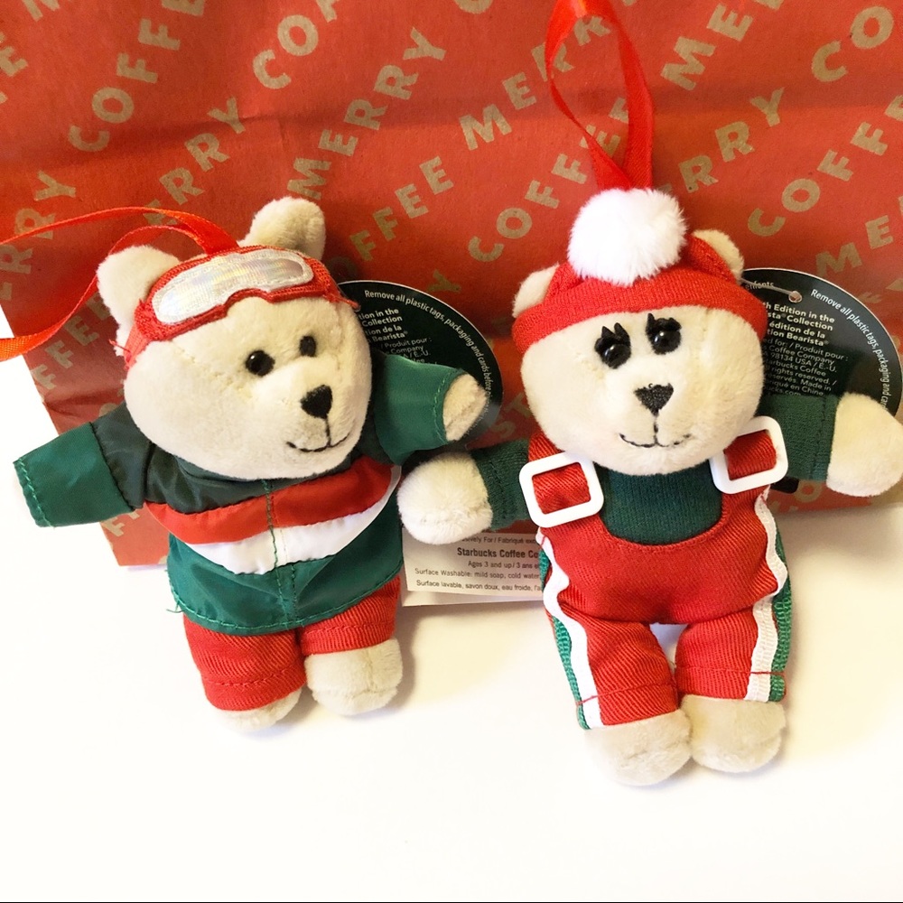 Starbucks Bearista Ornaments 2019 Limited Edition - Picture 1 of 6